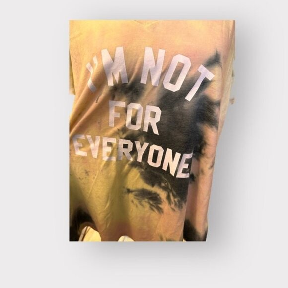 NWT women’s Torrid Girlfriend Tee Signature Jersey Tie Dye Not For Everyone 1 1X - Picture 4 of 11